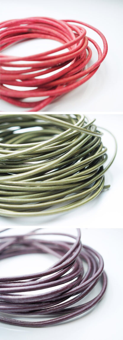 Multi Strand Black Leather Bracelet . Sterling Silver Tubes . Stainless Steel Closure