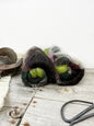 Mini Art Batts . Blended fiber for spinning . Color: Deep Woods