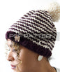 Knitting Pattern . Beanie With Pom Pom . "Beanie" . PDF pattern