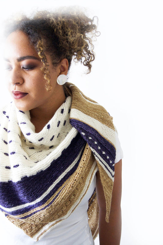 Knitting Pattern . Shawl . "Structural Integrity" . PDF pattern